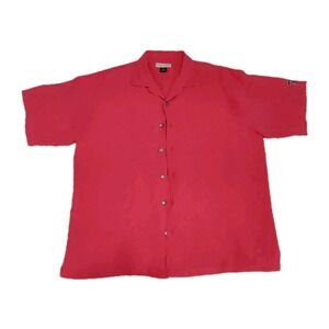 Douglas Lyon 100% Silk Texas Tech University Size XL Button Up